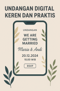 Contoh undangan digital keren dan praktis untuk pernikahan