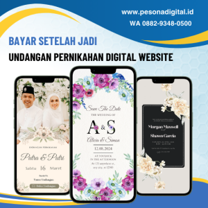 Contoh desain dari jasa undangan digital PesonaDigital