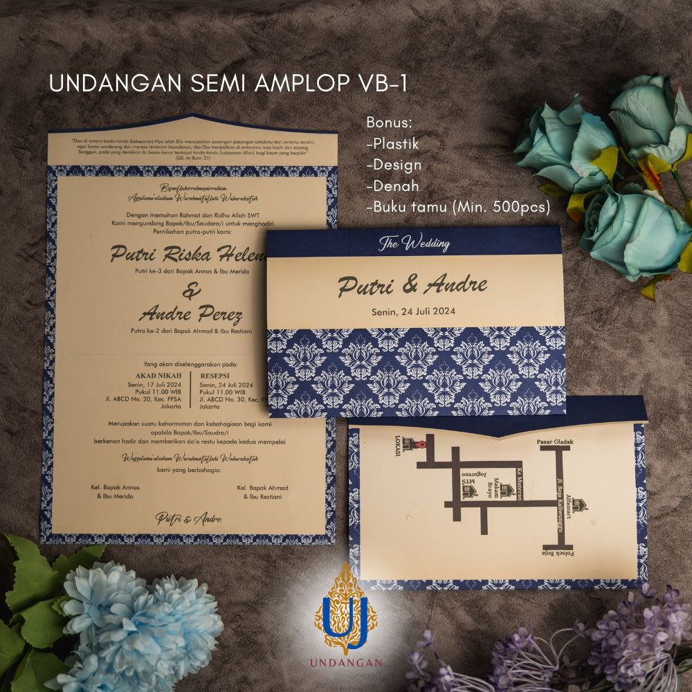 Undangan Cetak Elegan 3